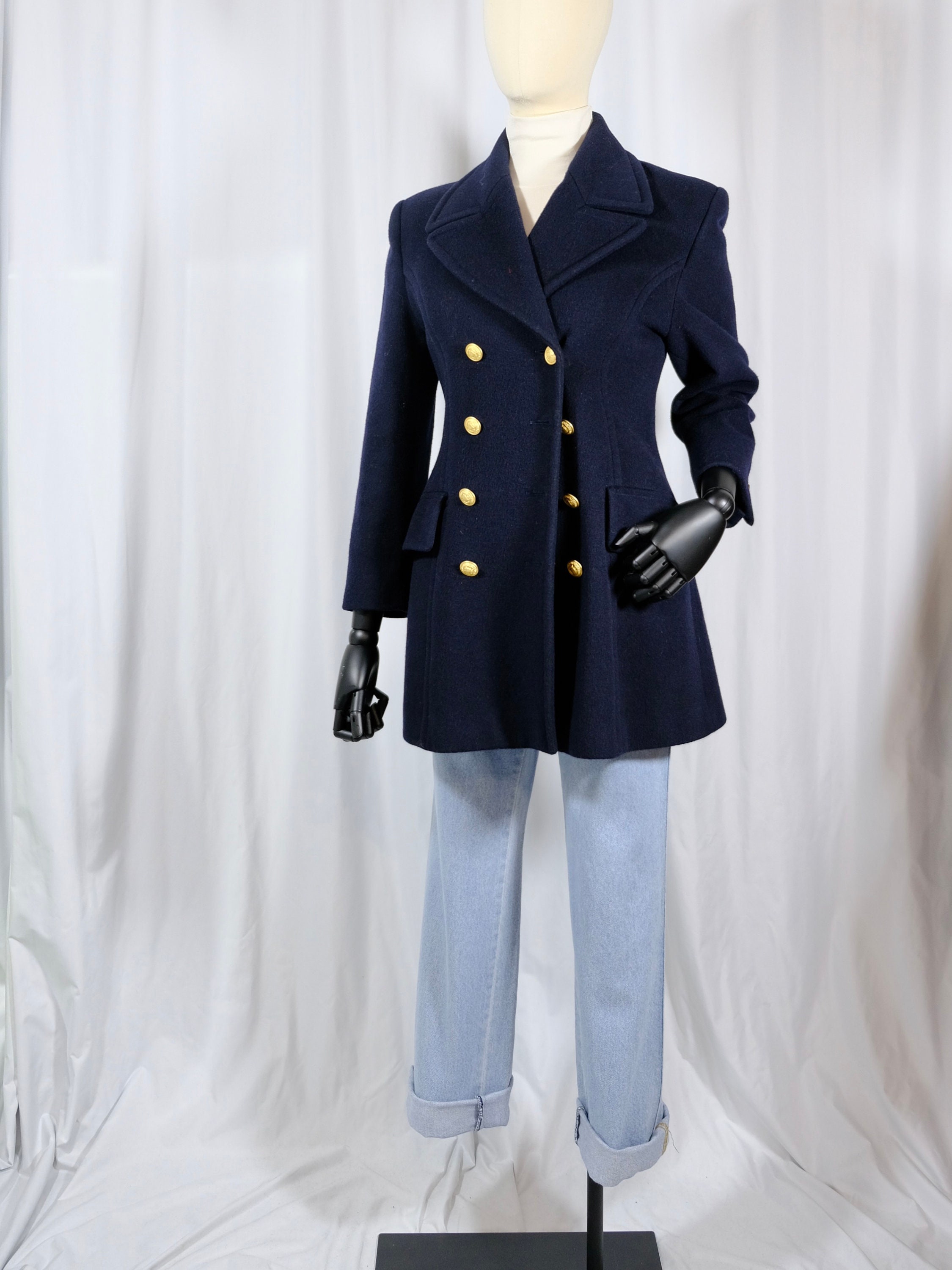 daniel hechter paris wool blend overcoat