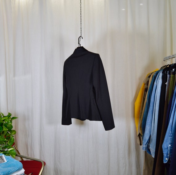 SISLEY smocking jacket / satin collar / size M - image 3