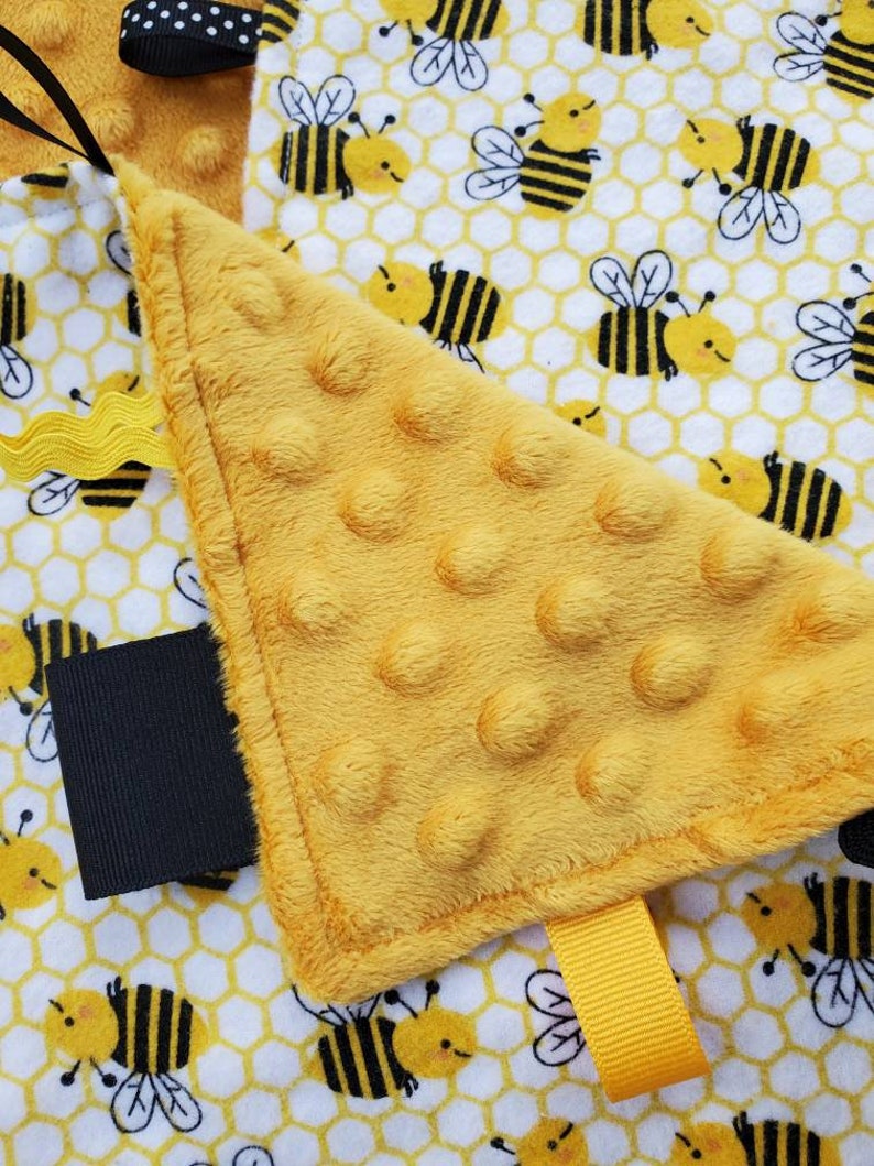 Bee Tag Blanket, Yellow Tag Blanket Etsy
