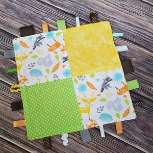 Woodland Animal Tag Blanket