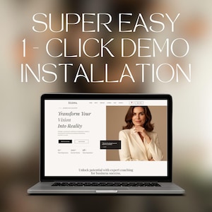 Coaching website template for entrepreneurs and consultants