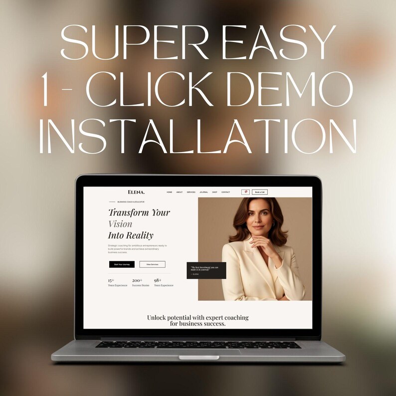 Elena Wordpress Theme Elementor Pro Coaching & Entrepreneur Website