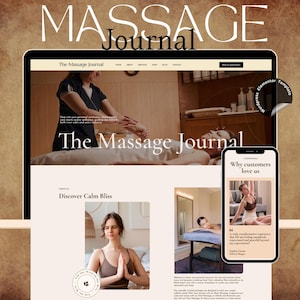 Modello di sito web WordPress per massaggi / Kit Elementor Pro per attività di spa e benessere