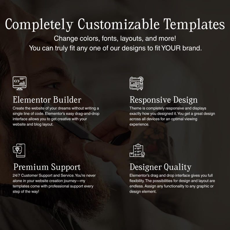 salon website design for barbers