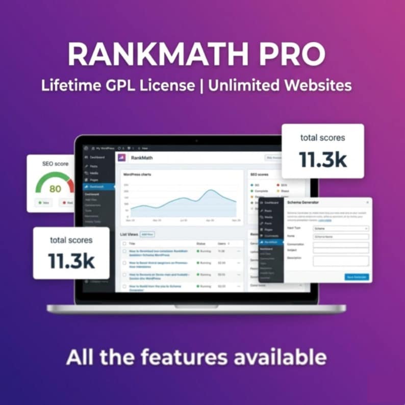Rank Math Pro GPL plugin for WordPress SEO