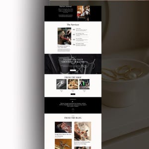 local salon WordPress website