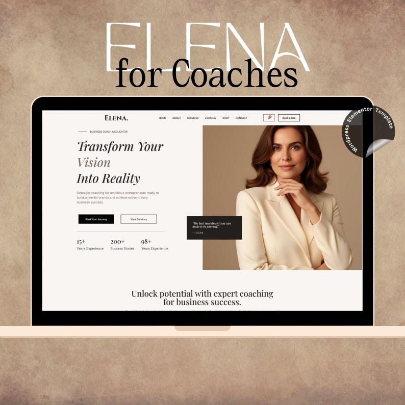Responsive mobile coaching theme preview