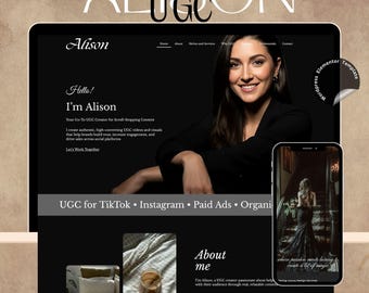 UGC WordPress Theme Elementor Pro | Content Creator & Influencer Website Template