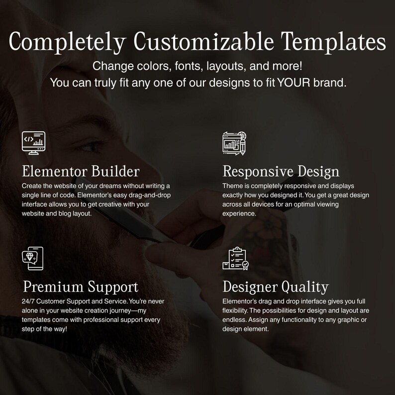 Professional coach homepage layout clean feminine style