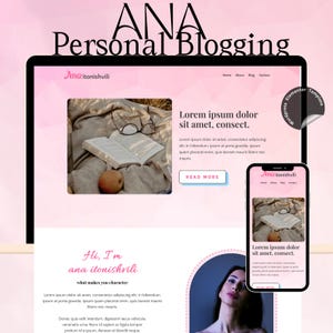 Vrouwelijk WordPress-blogthema: responsief websiteontwerp | Lifestyle- en modeblog