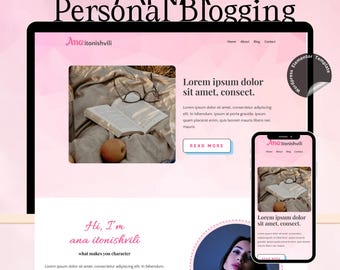 Tema de WordPress para blogs femeninos: Diseño web adaptable / Blog de estilo de vida y moda