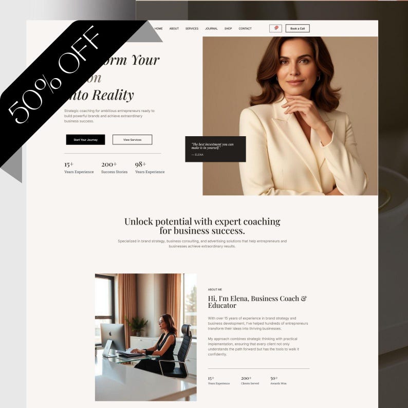 Modern responsive WordPress theme for service businesses