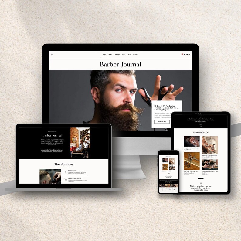grooming business website