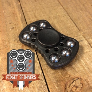 EDC Ripple Spinner Dual Bar Fidget Toy with Caps image 2