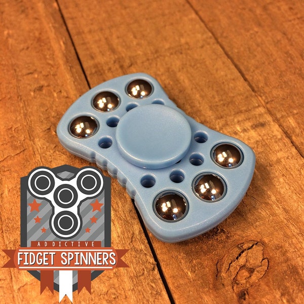 EDC Ripple Spinner Dual Bar Fidget Toy with Caps