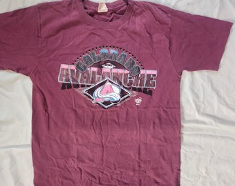 Best black avalanche jersey Hotsell Vintage Colorado Avalanche Starter Hockey Je