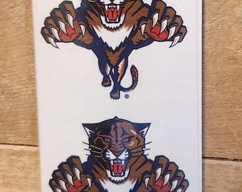 Florida Panthers Official NHL Licensed White Decals 2000 Made in Canada Vintage