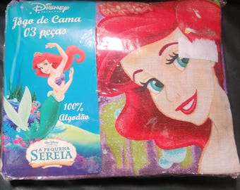 ヴィンテージ ディズニー リトル マーメイド ツイン コンプリート ベッド セット 90 年代 レア NIP ブラジル市場向けに製造?