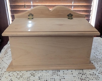 Buzón de madera estilo granja vintage de los años 80, estilo campestre, madera de pino, nuevo.