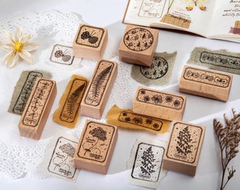 Mini Pinecone Rubber Stamp