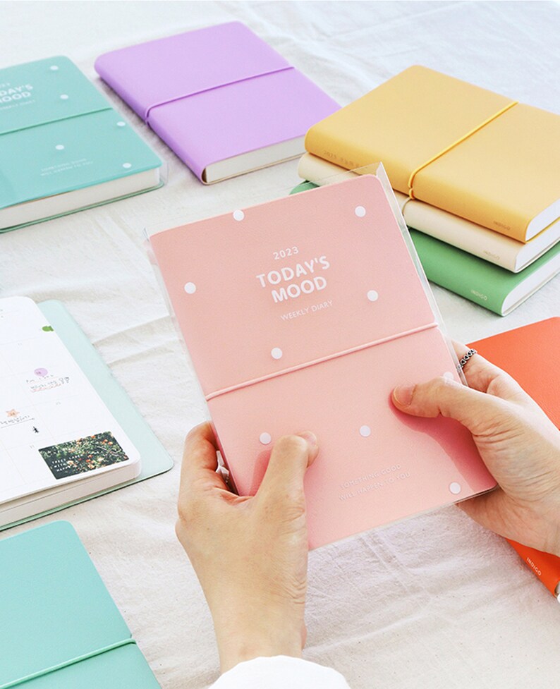 2023 Band Leather Planner Weekly & Monthly 2023 Weekly Etsy