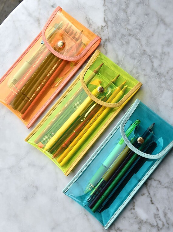 Acheter Étui à crayon transparent en PVC Pencilcase Fournitures
