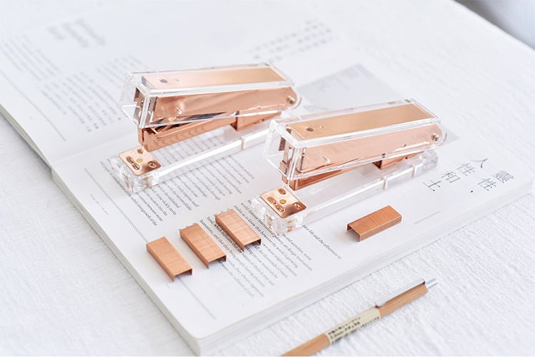 7 Piece Rose Gold Desk Organizer Set I Office I Business I College I Work I  School I Gift 