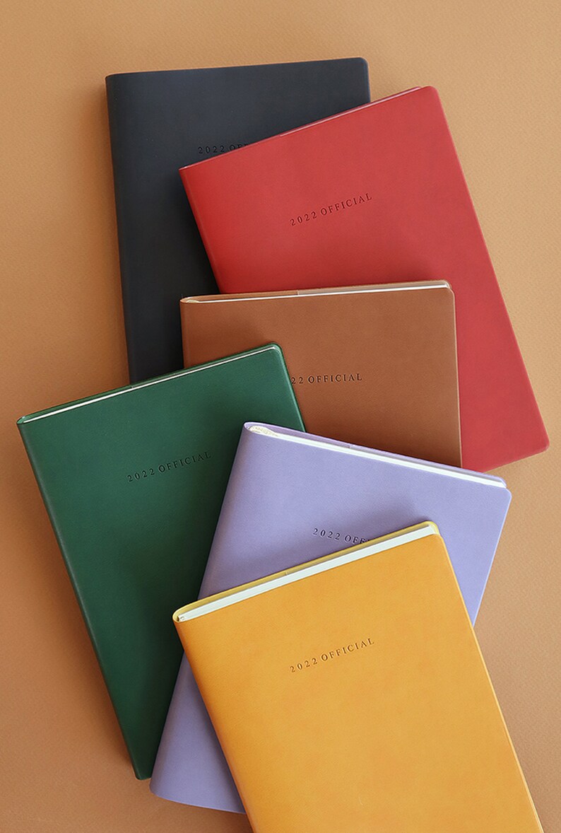 2022 Planner Weekly Monthly 6 Colors 2022 Weekly Etsy