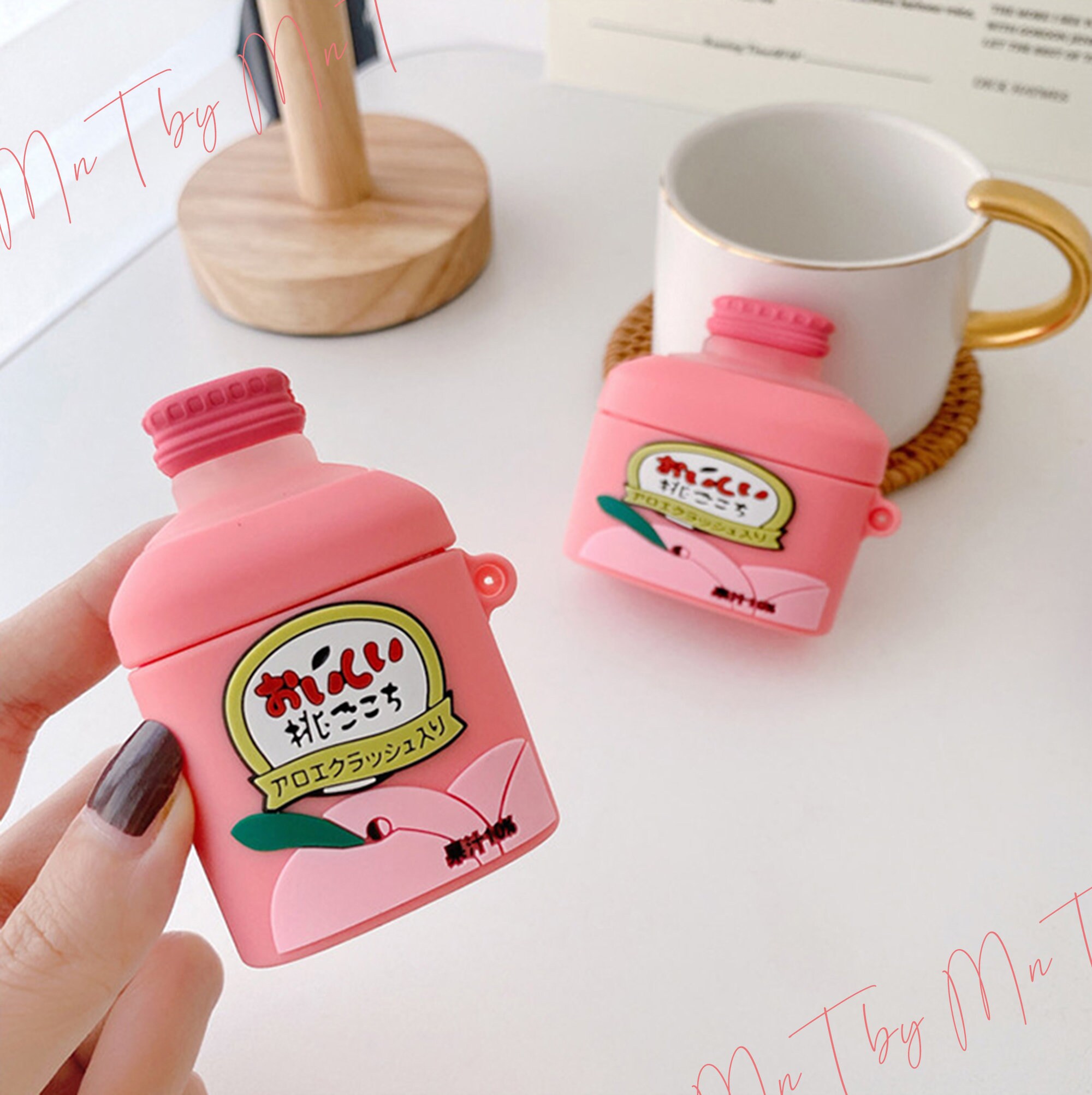 Sweety Peach Juice Silicone Airpods 1/2/pro Case Cute Pink | Etsy Australia