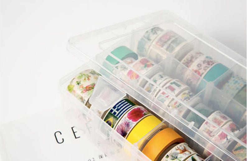 Washi Tape Storage Box Masking Tapes Divider Washi MT Etsy