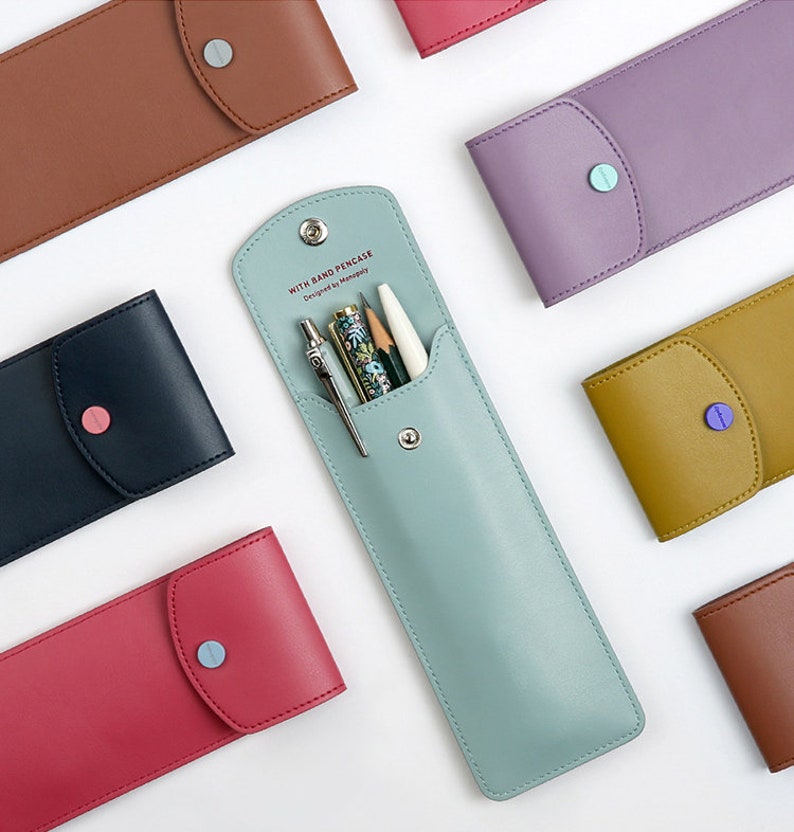 Elastic Band Notebook Pencil Case VER.3 6 Colors Book Etsy