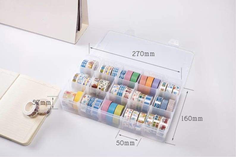 Washi Tape Storage Box Masking Tapes Divider Washi MT Etsy