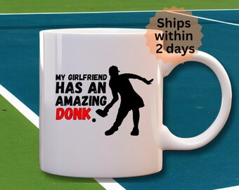 Pickleball Mug, Funny Girlfriend Gift, 11oz Ceramic Coffee Mug