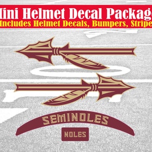 Florida State Seminoles Wine Spear Decal Tag - FSU Team Pride Car Accessory By Craftique