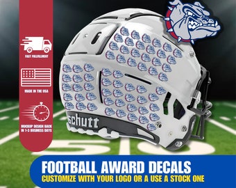 Football Helmet Award & Pride Decals Stickers Perfect Pride Stickers for baseball Lacrosse Hockey Sports Teams Players, Sold in Sheets of 25