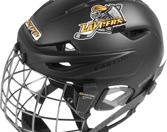 Hockey Football Lacrosse Baseball Helmet Two Color Thick Number Stickers 1.25 "