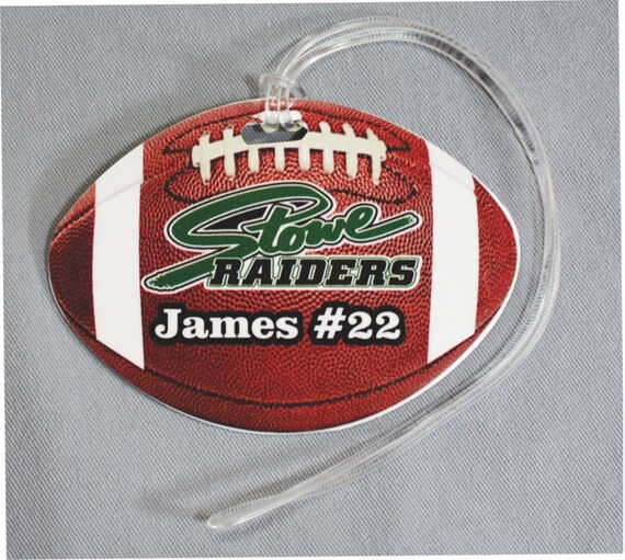 Custom Football Bag Tag, custom 