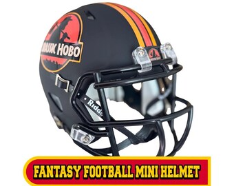 custom mini fantasy football helmet Fantasy Mini Football Helmet, With Custom & Personalized Decals