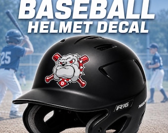 Calcomanías personalizadas para cascos de béisbol / Pegatinas para cascos de sóftbol / Descuentos para cascos de equipos de béisbol y sóftbol / Imprimimos una pegatina