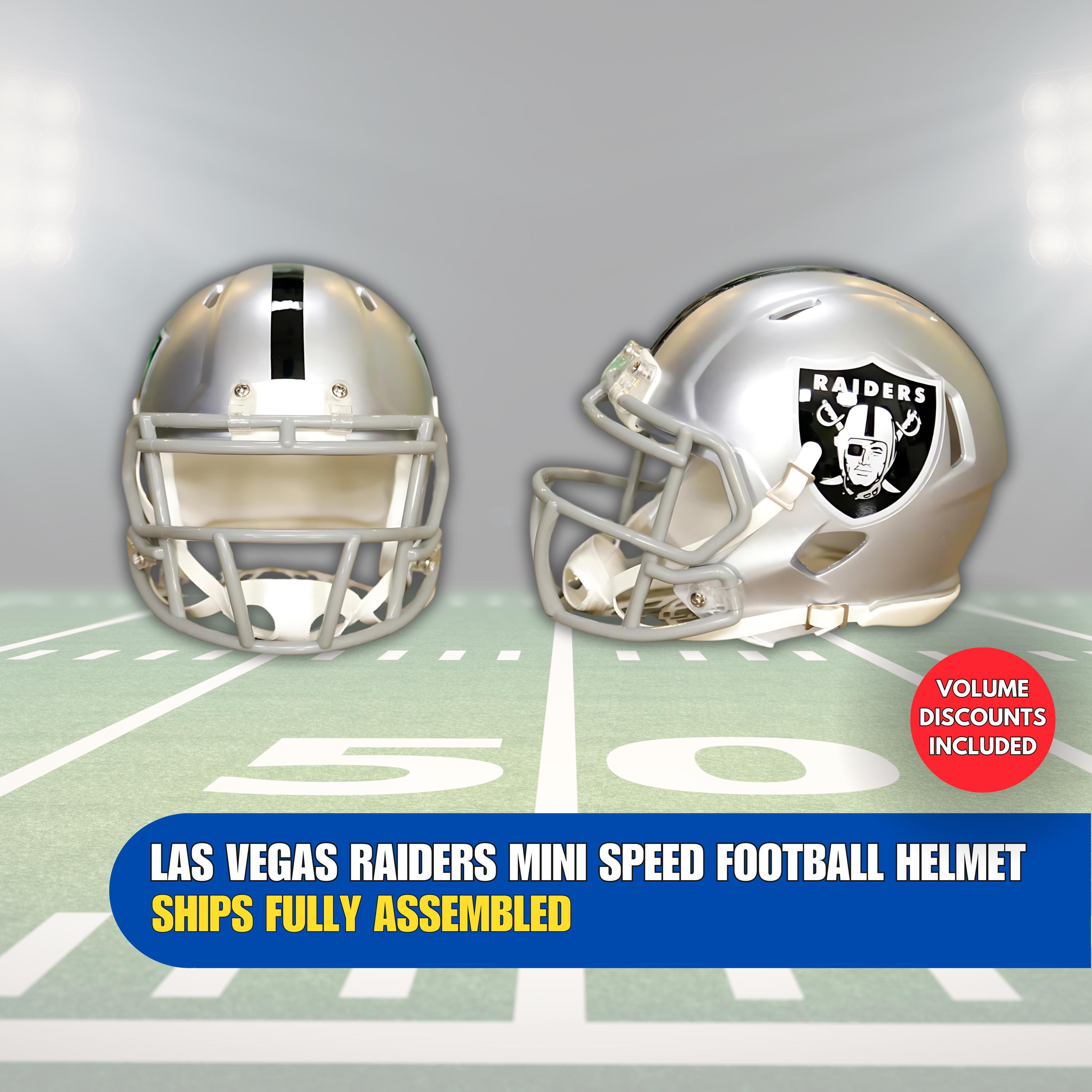 Las Vegas Raiders Mini Riddell Speed Football Helmet, Includes
