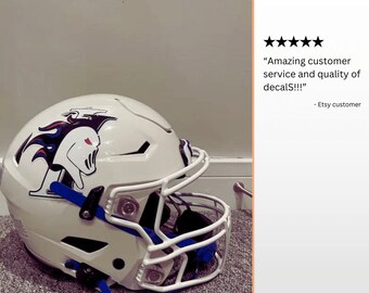 0,75 Zoll Gelb Chrom Volle Größe Fußballhelm Gestreift Aufkleber 20 Mil