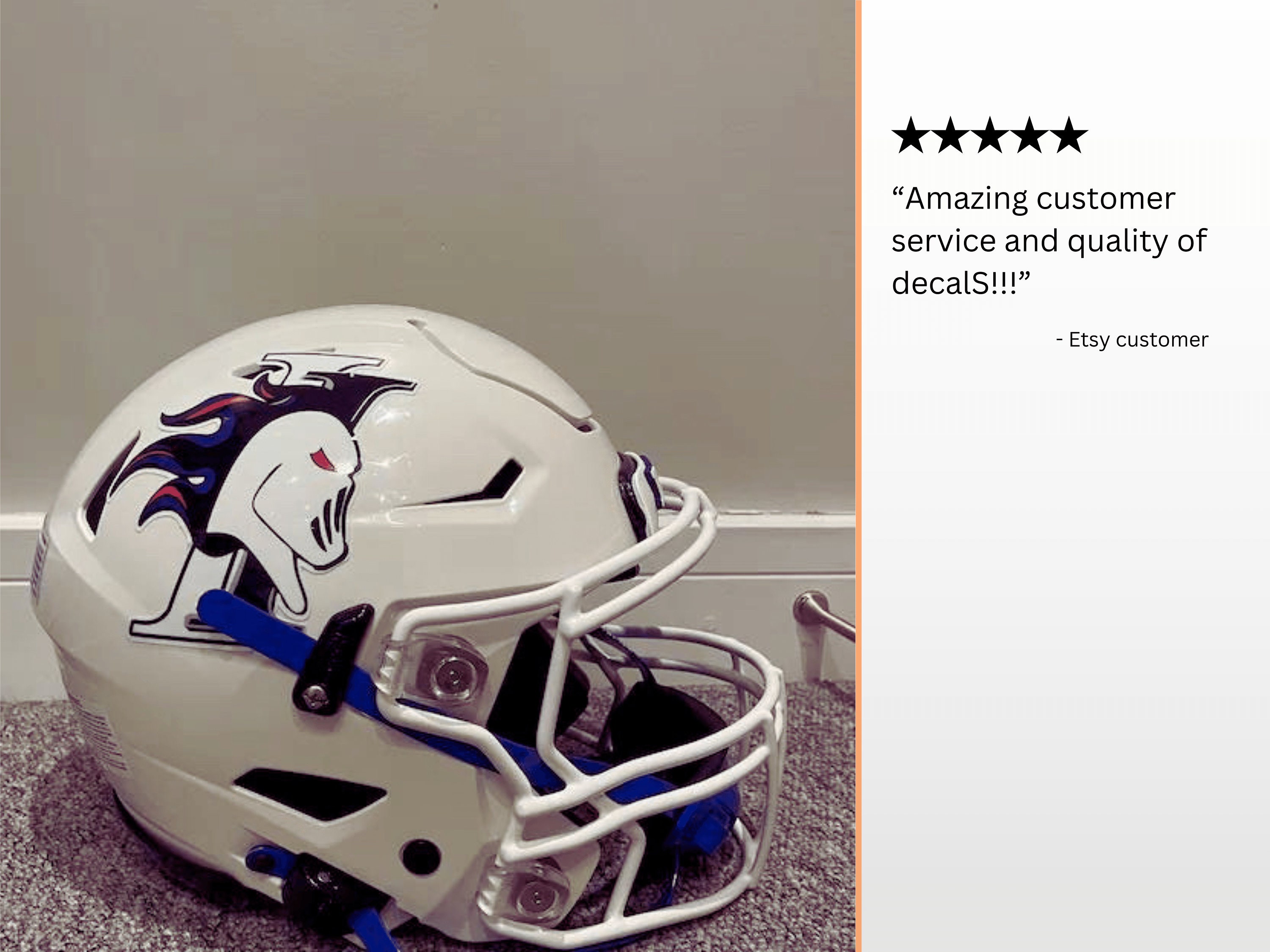 Full-size Football Helmet Stripes | Designed With Your Colors | 1.5" Wide |  Dye Cut - 20 Mill Vinyl | Team Discounts Available - Etsy