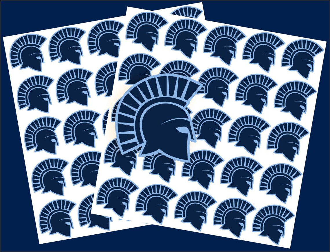 Football Helmet Award Decals Sold in Sheets of 25 Stickers Etsy