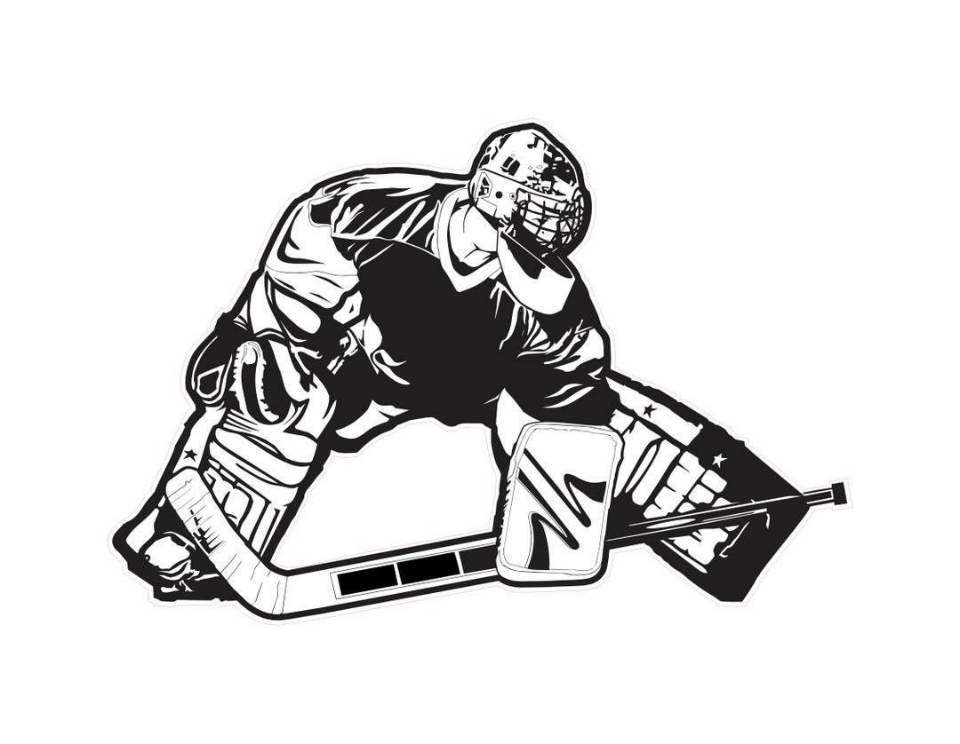 Hockey Goalie Car Window Stickers & Decals Etsy