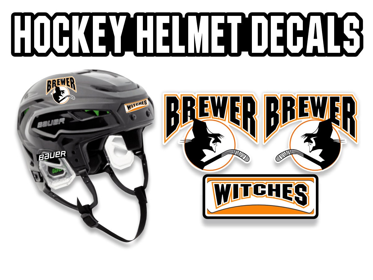 Custom Hockey Helmet Decals Custom Hockey Helmet Stickers Etsy