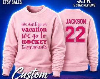 Funny Hockey Mom Sweatshirt for Hockey Players & Fans | Ice Hockey Crewneck Gift | Hockey Mom, Hockey Dad, Coach Gift | Funny Hockey Sweater