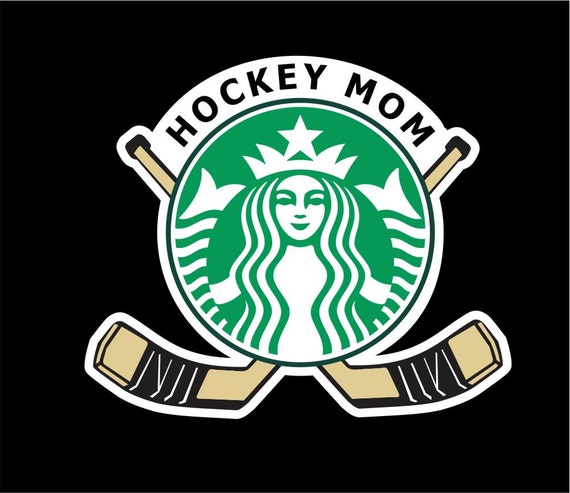 Starbucks Hockey Mom Decal Starbucks Hockey Mom Gift Etsy