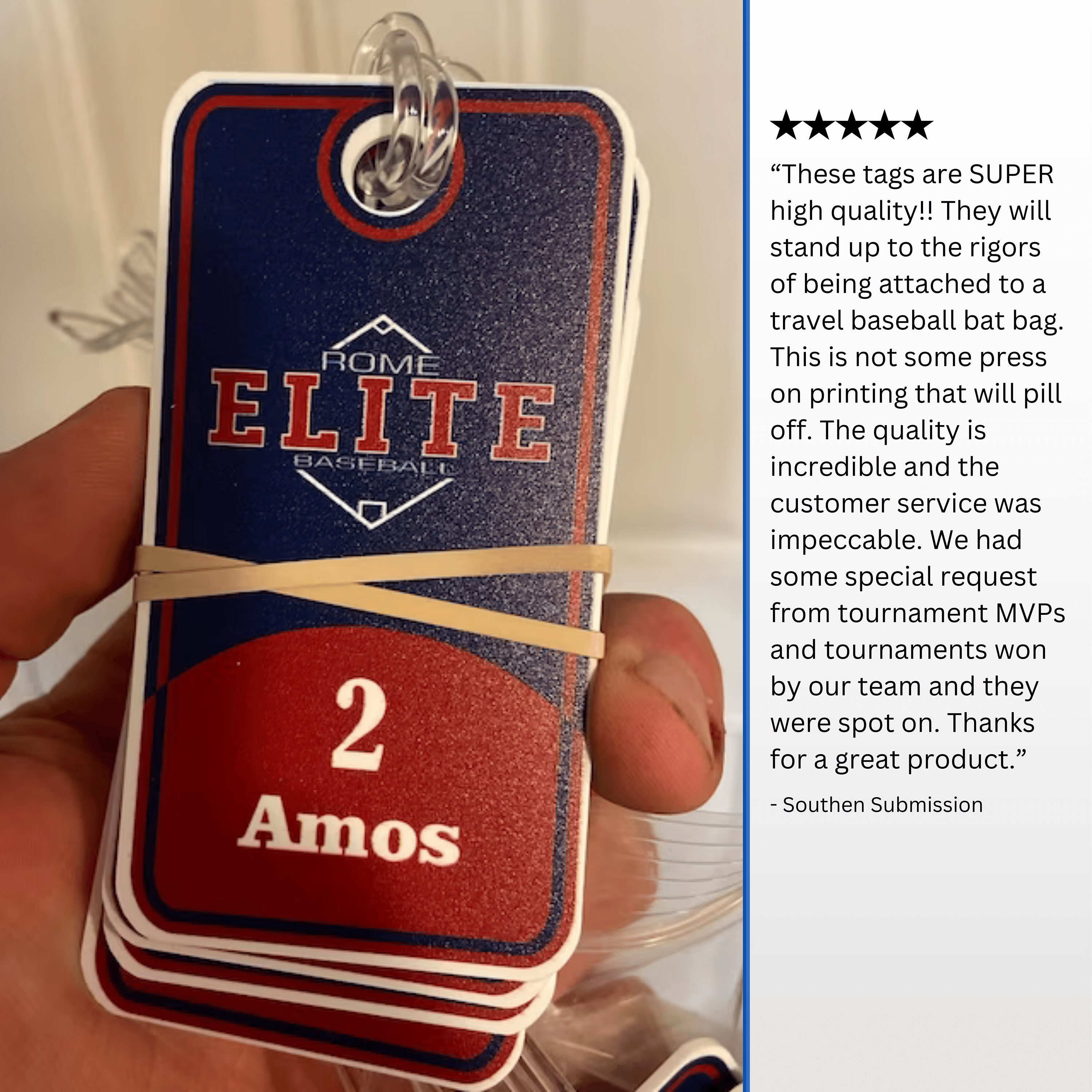 Badminton Racket Tag Badminton Bag Tags | Includes Your Logo, Colors, and Names | Keep Track ...