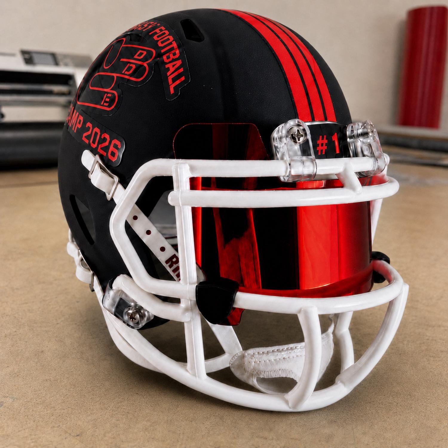 custom mini football helmets riddell Speed Blank Helmet Shell Includes chin strap and padding for authentic detail This custom 3D printed Schutt
