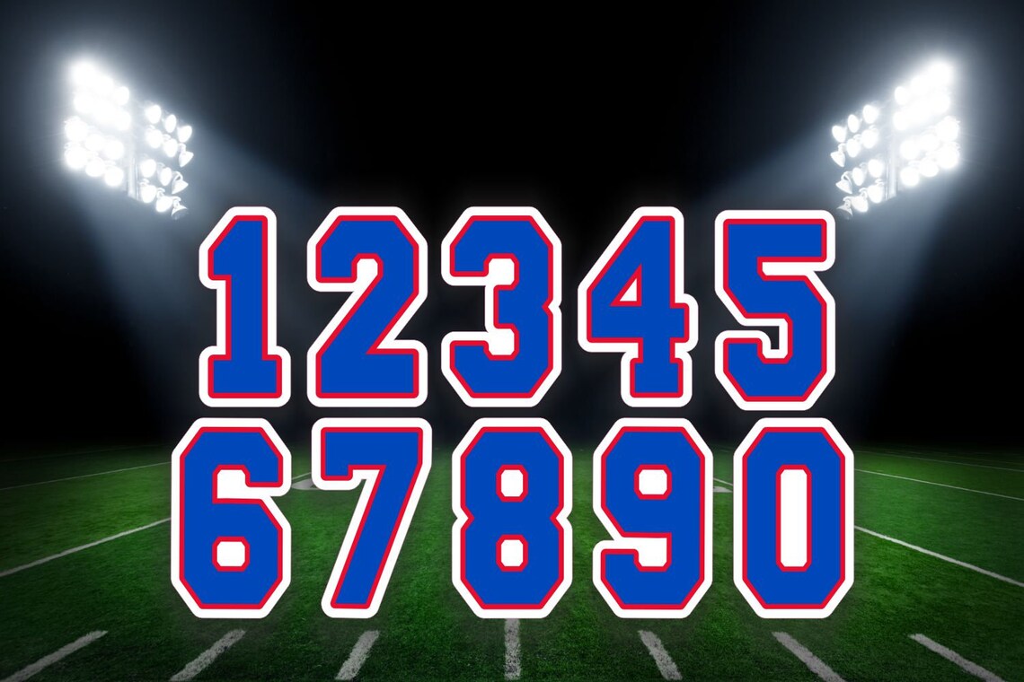 Custom Helmet Numbers 09 numbers sheets Baseball helmet Etsy